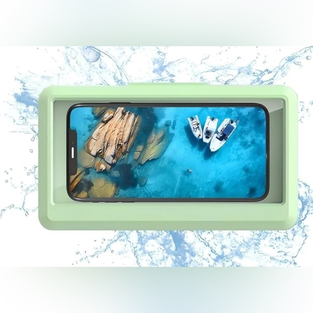 Waterproof Phone Case in Mint Green
